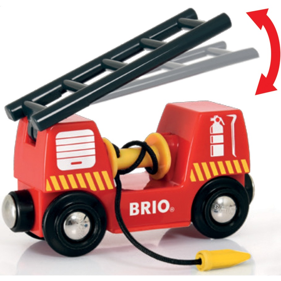 BRIO 7312350338119 Treni giocattolo,  veicolo da gioco rosso/Giallo, Ragazzo/Ragazza, 3 anno/i, LR44, Nero, Rosso