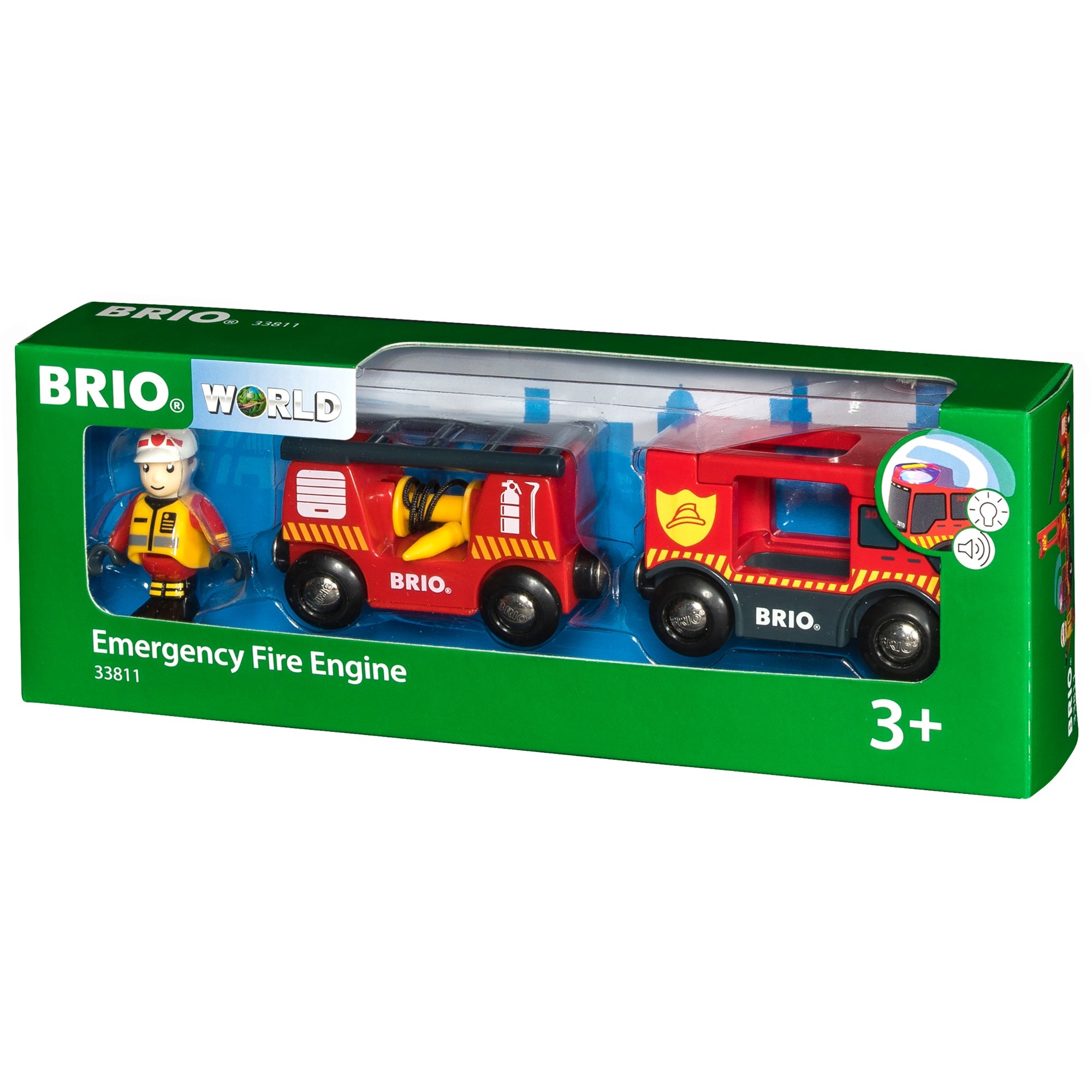 BRIO 7312350338119 Treni giocattolo,  veicolo da gioco rosso/Giallo, Ragazzo/Ragazza, 3 anno/i, LR44, Nero, Rosso