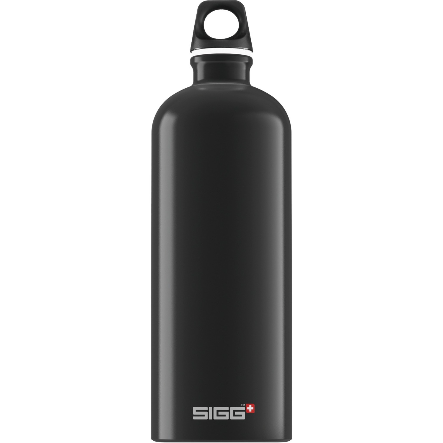 SIGG 1.0 L Traveller 1000ml Nero borraccia, Bottiglia di acqua Nero, 1000 ml, Nero, Tappo avvitabile, Plastica, 257 mm, 8,1 cm