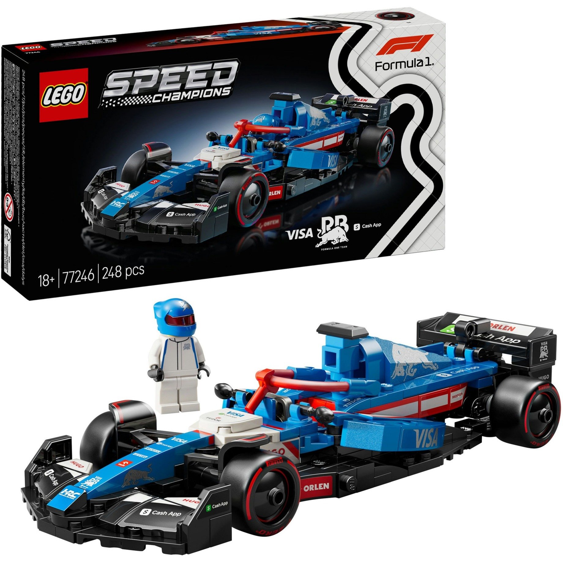 COSTRUZIONI LEGO Auto F1 Visa RB VCARB 01-image