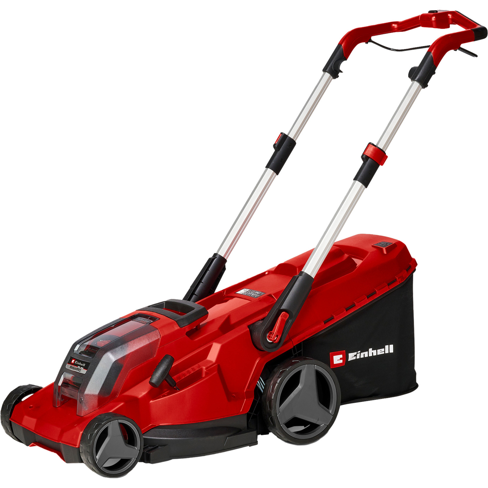 Einhell Tagliaerba A Batteria Rasarro 36/42 Kit Power X-Change (36V, Larghezza Taglio 42 Cm, Fino A 725 M², Brushless, Contenitore Raccolta 50 L, Funzione Pacciamatura, Incl. 2X5,2 Ah+1X Twincharger)