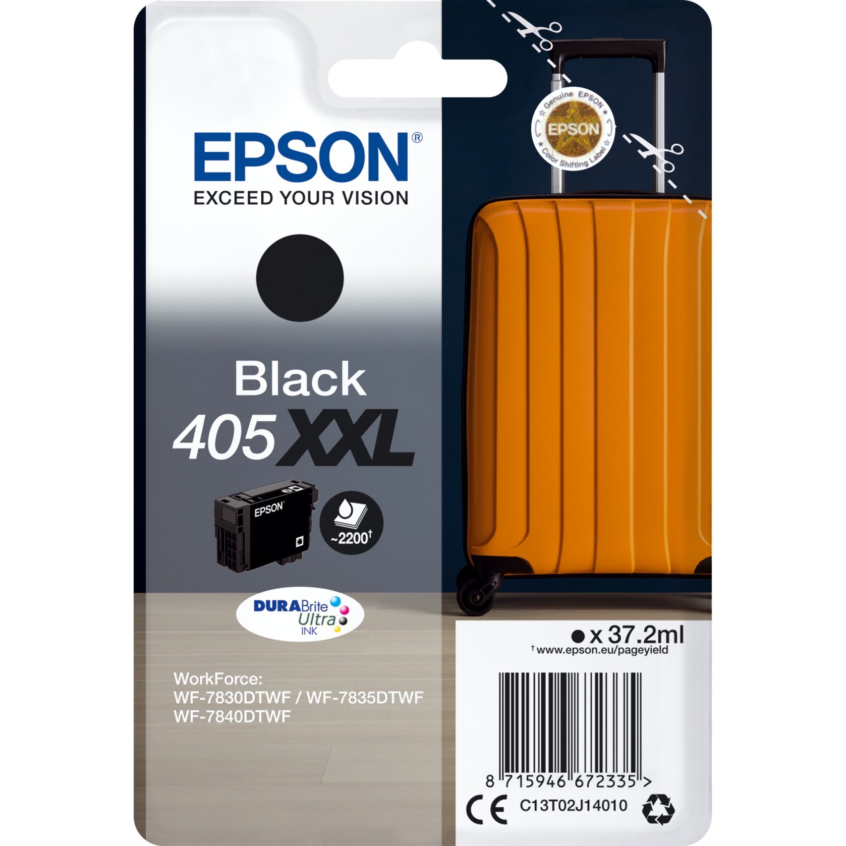 Singlepack Black 405XXL DURABrite Ultra Ink