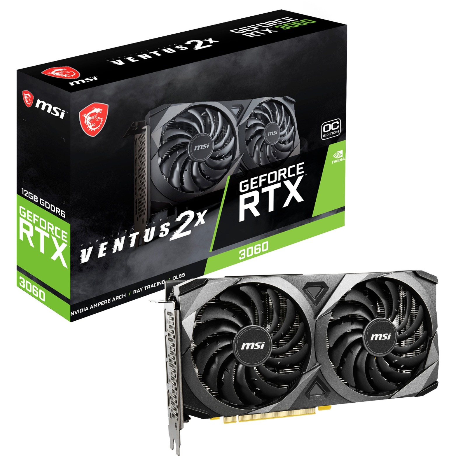 GeForce RTX 3060 VENTUS 2X 12G OC NVIDIA 12 GB