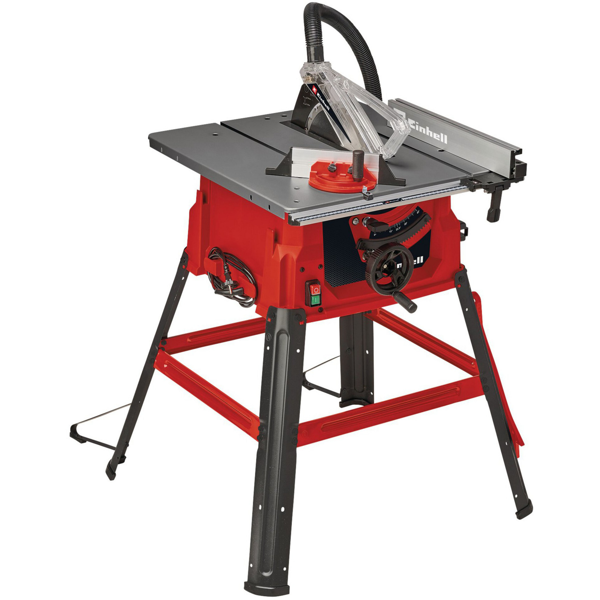 Einhell Sega circolare da banco TC-TS 2025/3 eco (max. 2.000 watt, Guida angolare, Guida parallela, Collegamento di aspirazione sulla scocca e protezione lama, Lama in metallo duro inclusa)