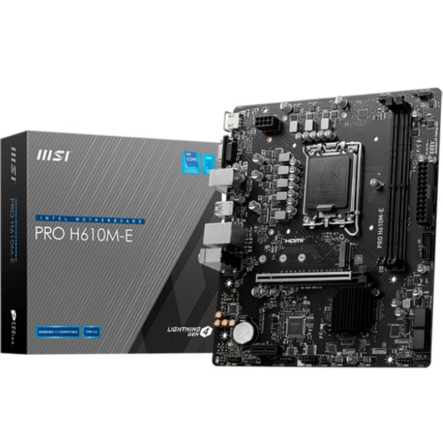Msi Pro H610M-E Scheda Madre-image