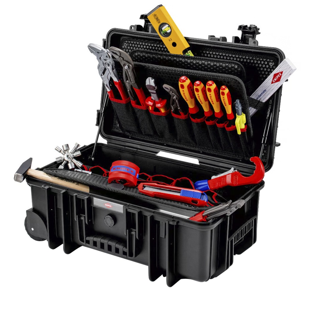 Knipex Valigia Portautensili Robust26 Move Sanitari 17 Pezzi, 00 21 33 S-image