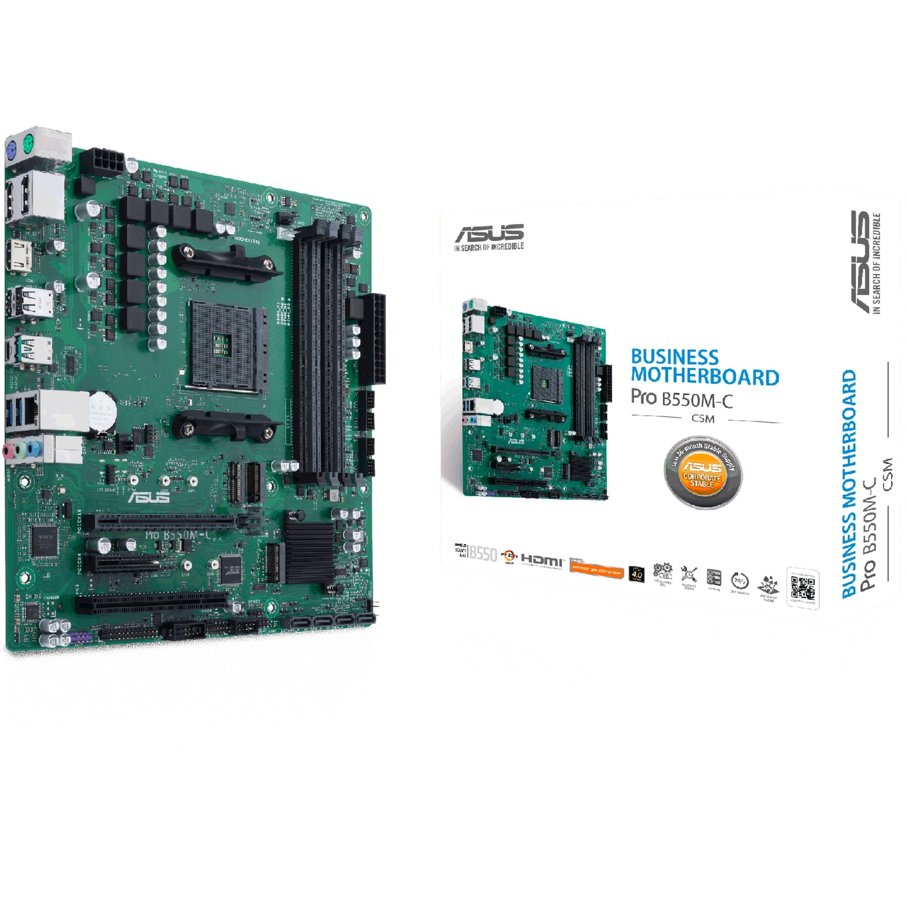 PRO B550M-C/CSM AMD B550 Socket AM4 micro ATX