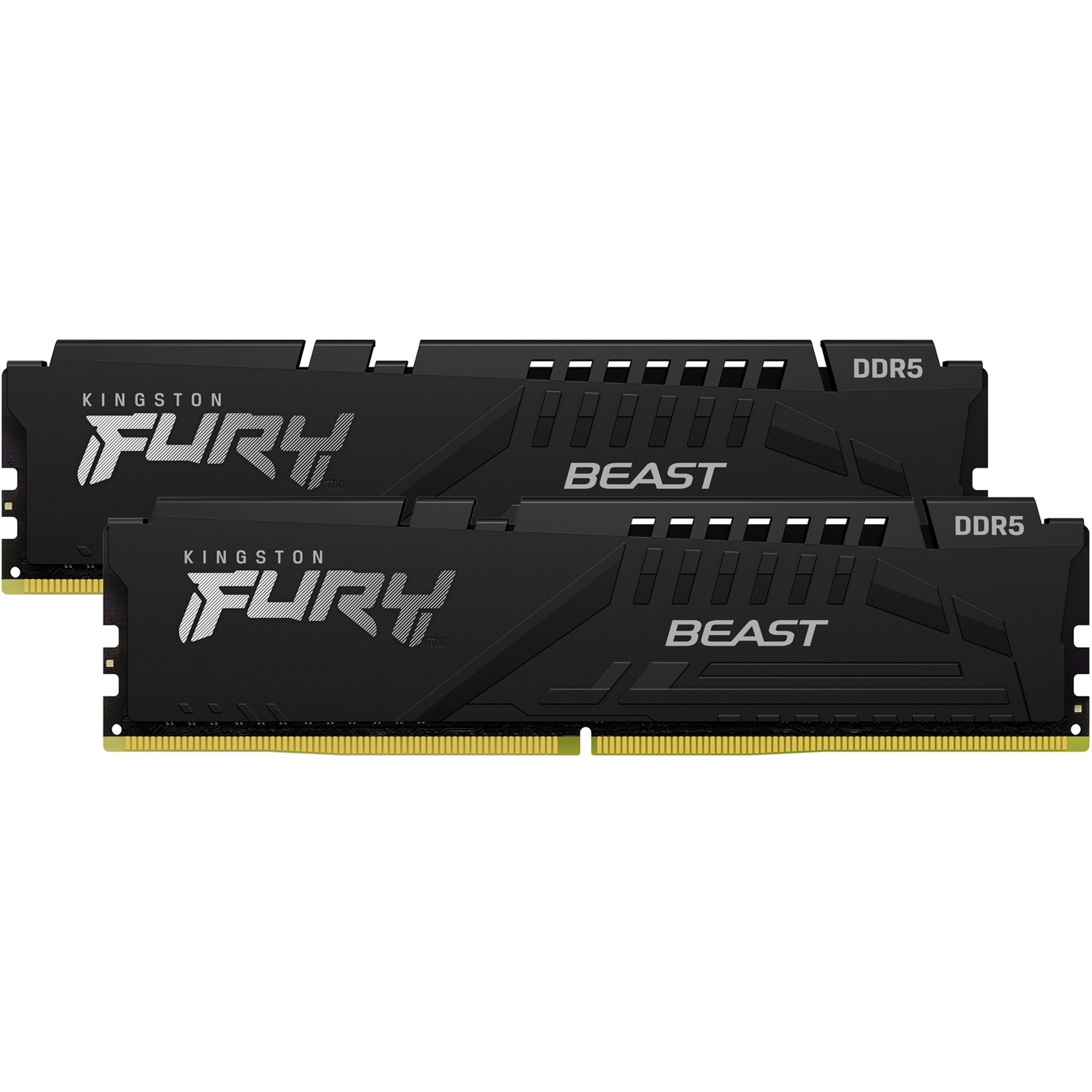 Kingston Fury Beast Black Expo DDR5 64Gb 2X32Gb 6000Mt-S DDR5 CL36 Dimm Memoria Gaming Per Computer Fissi Kit Da 2