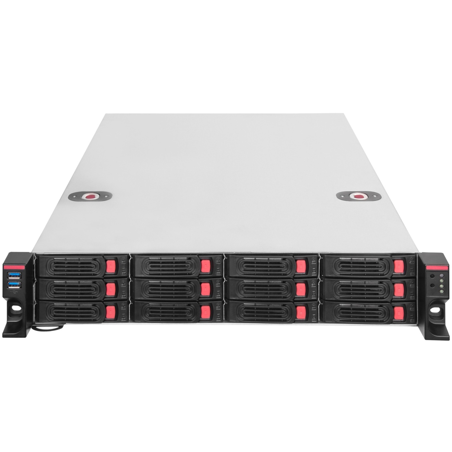 Silverstone Chasis De Almacenamiento Con Montura En Rack 2U De 12 BahÍAs 2,5â€ /3,5â€ Hdd/Ssd Con Interfaz MINI-SAS Hd SFF-8643 12-image