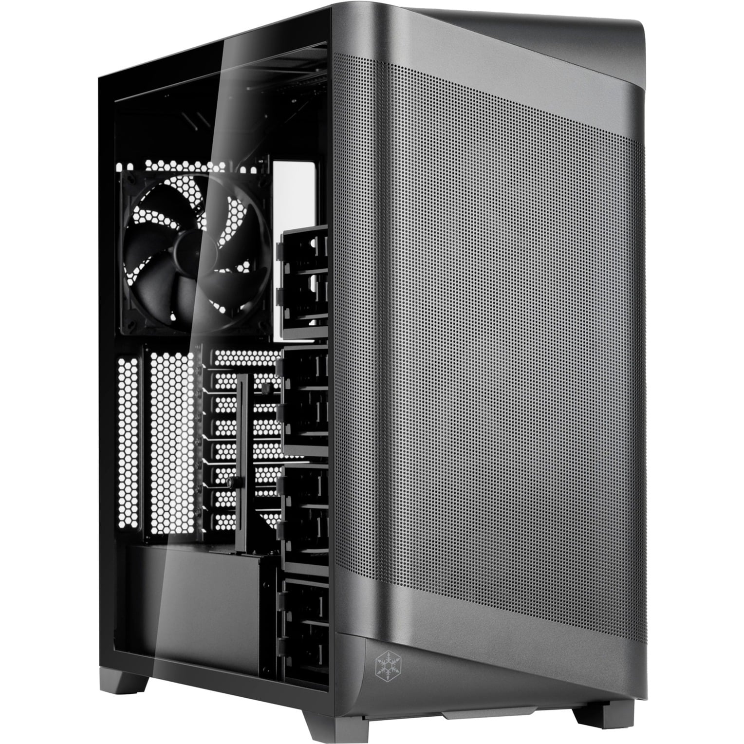 Silverstone Technology Seta A2 Un Flusso D'aria Davvero Potente: Alloggiamento Mid-Tower Eccezionalmente Versatile, Nero, SST-SEA2Y-BG