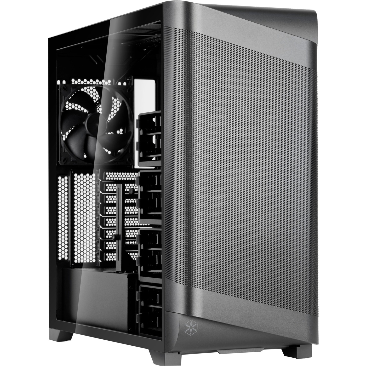 Silverstone Technology Seta A2 Un Flusso D'aria Davvero Potente: Alloggiamento Mid-Tower Eccezionalmente Versatile, Nero, SST-SEA2Y-BG-image