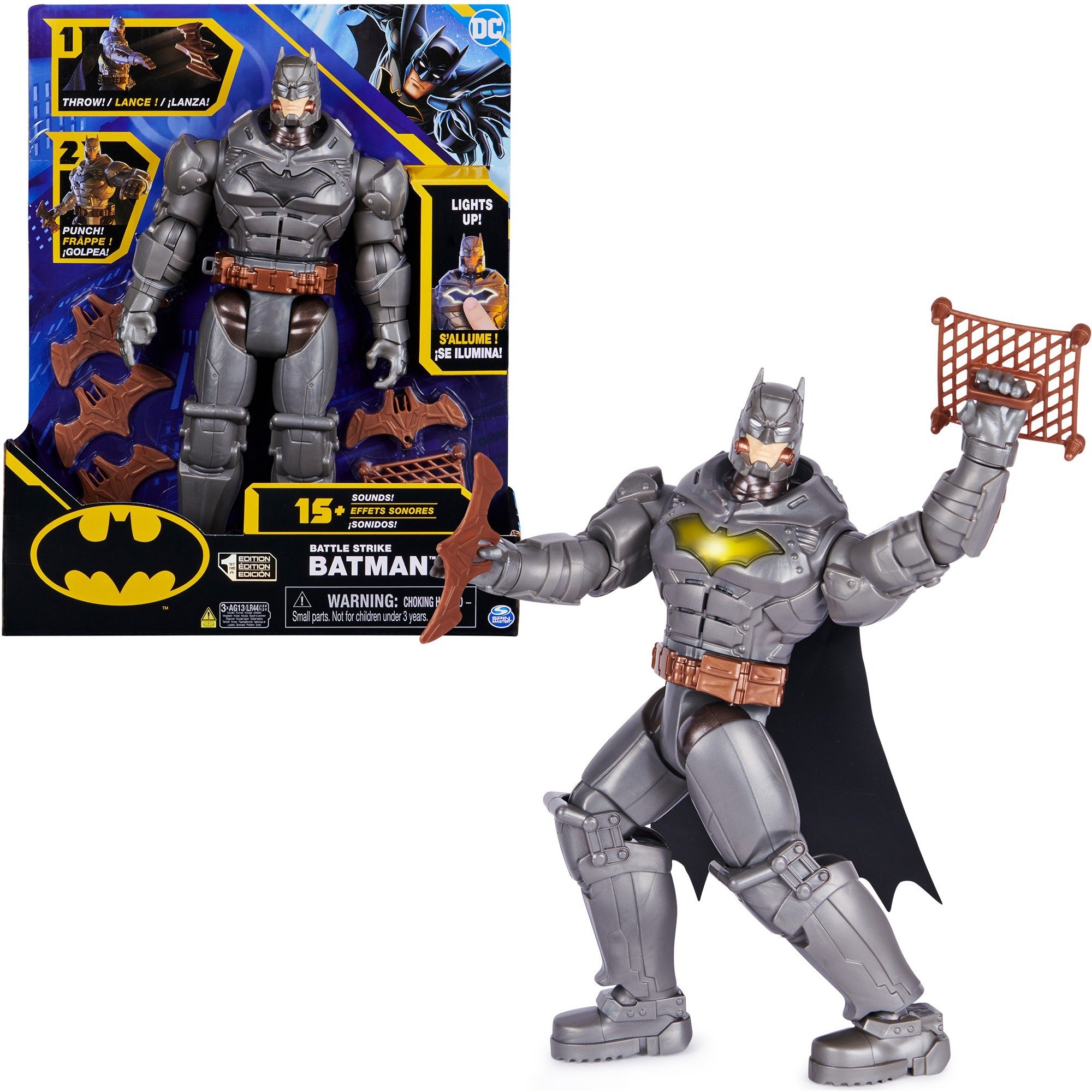 BATMAN Personaggio Batman Deluxe Battle Strike con...