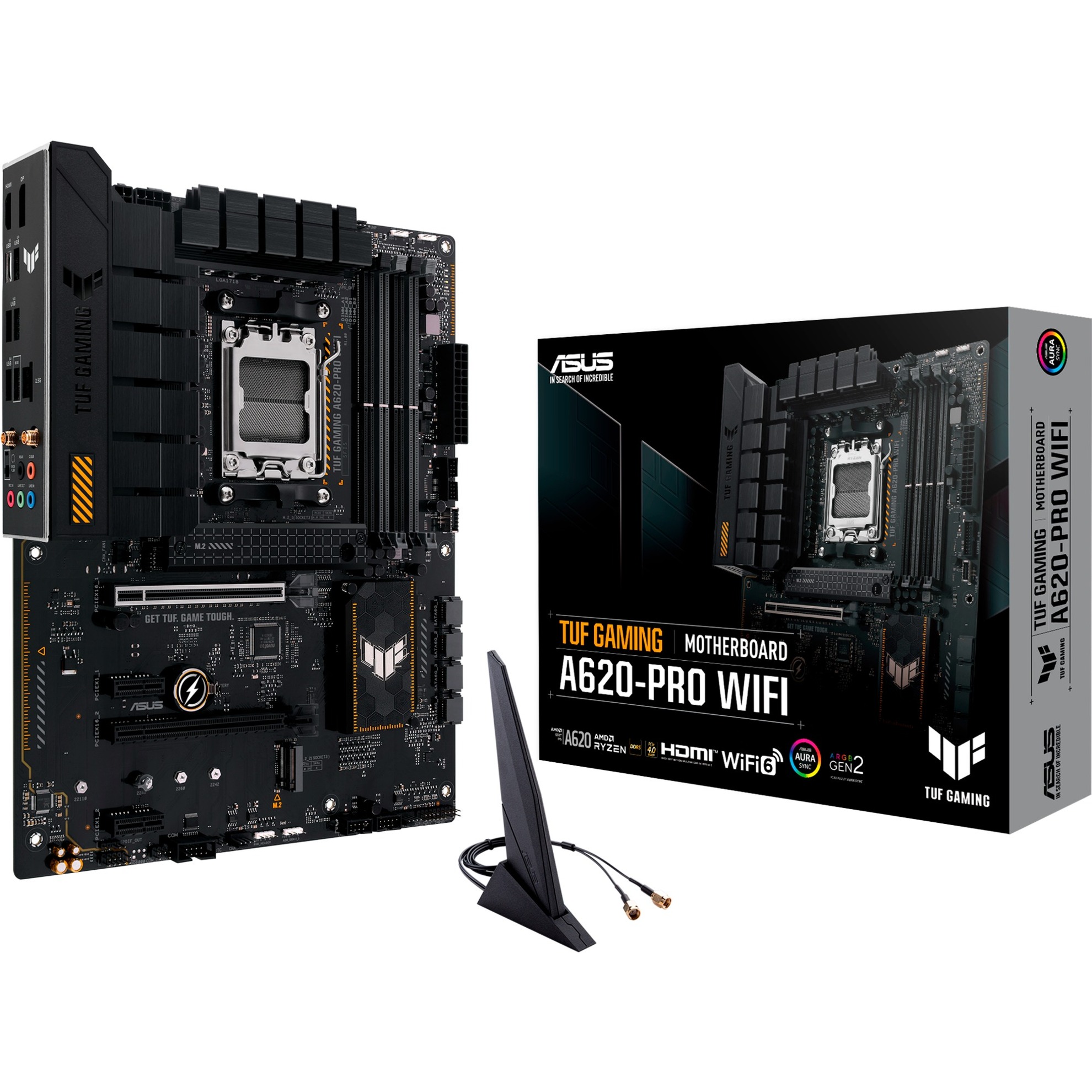 Asus TUF GAMING A620-PRO WIFI AMD A620 Presa di Corrente AM5 ATX-image