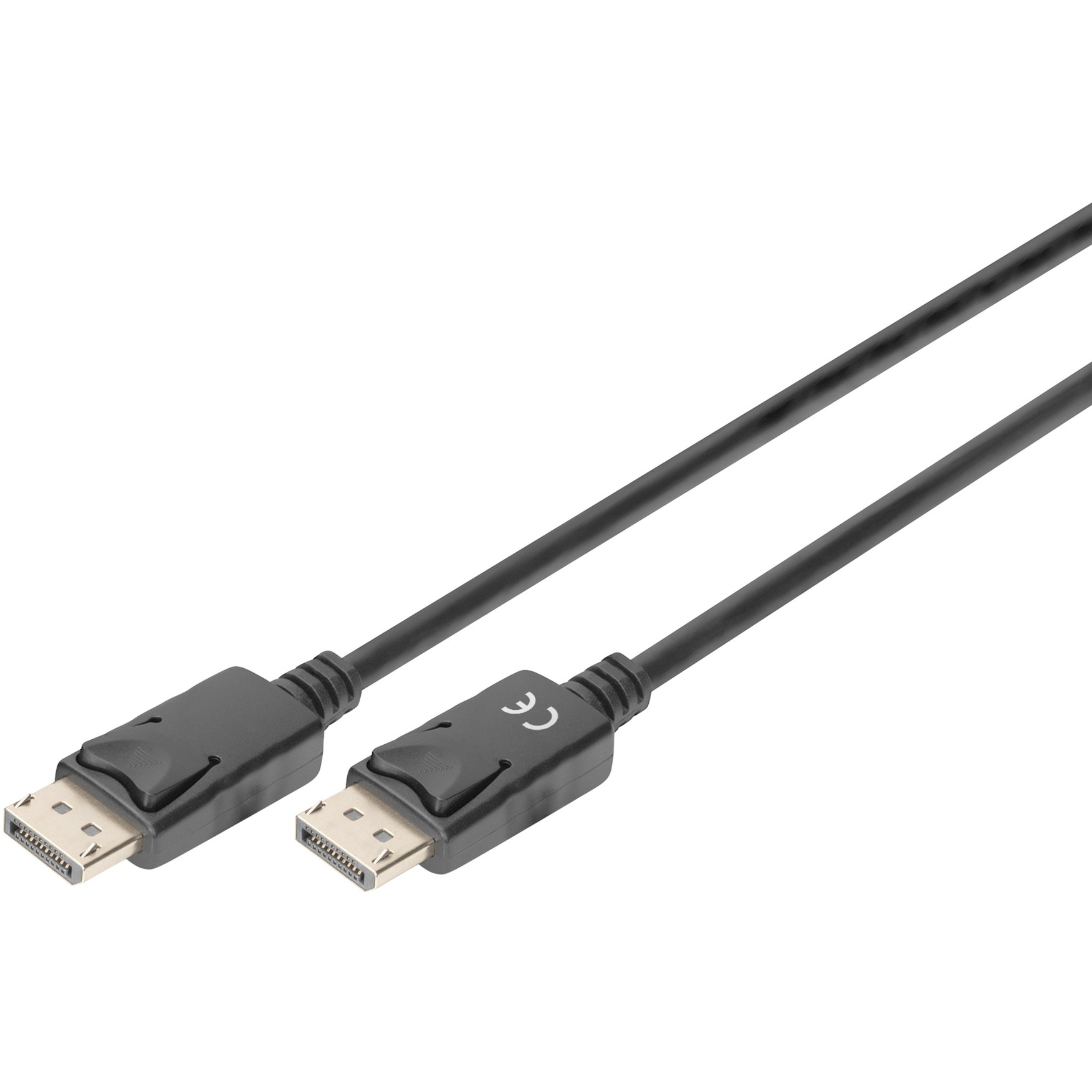Digitus Cavo Displayport - Uhd 4K/60Hz - 2 M - Con Blocco, Hbr 2 - Displayport 1.2 - Compatibile Con Monitor, Scheda Grafica Per Videogiochi-image