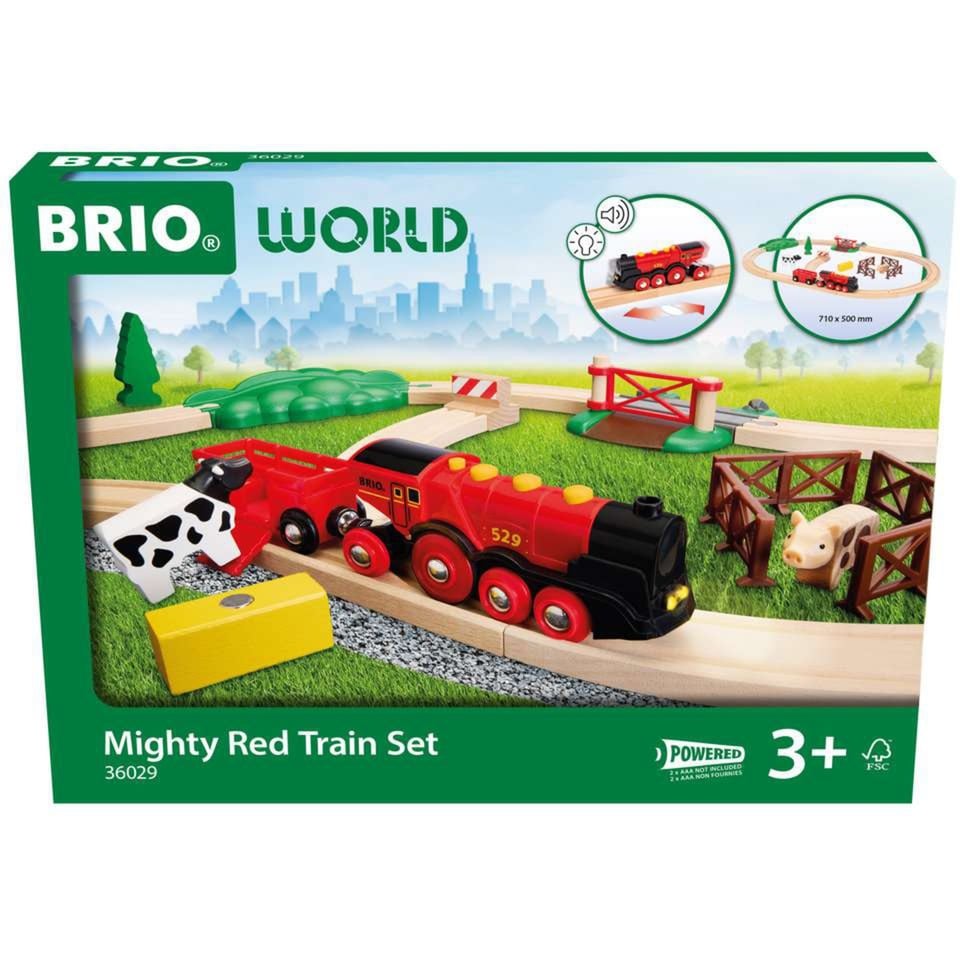 Brio World – Set Di Treni Lola Rossa | Pista In Legno Per Bambini | Treno Brio Bambini 3 Anni O Più | Idee Regalo | Regalo 3 Anni-image