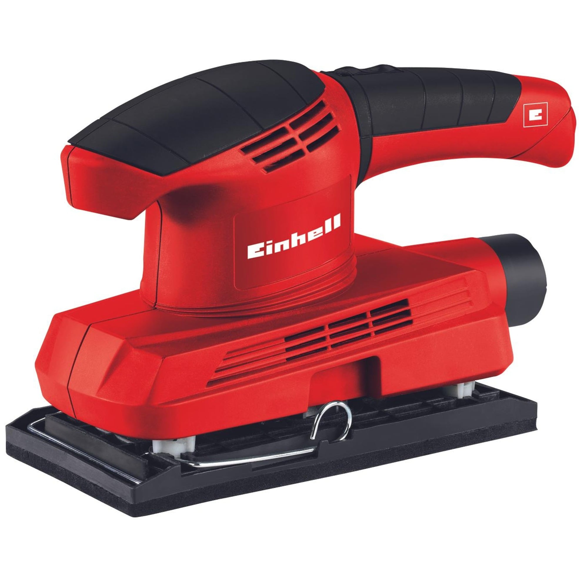 Einhell 4460640 Levigatrice Orbitale, 230 V, Tre Fogli Abrasivi Inclusi, Rosso