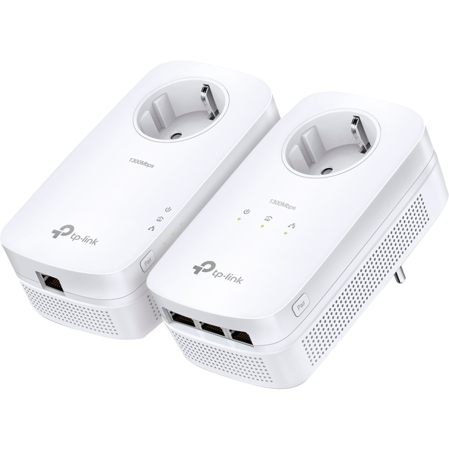 TP-Link TL-PA8033P KIT Adattatore di Rete PowerLine 1300 Mbit-s Collegamento Ethernet LAN Bianco-image
