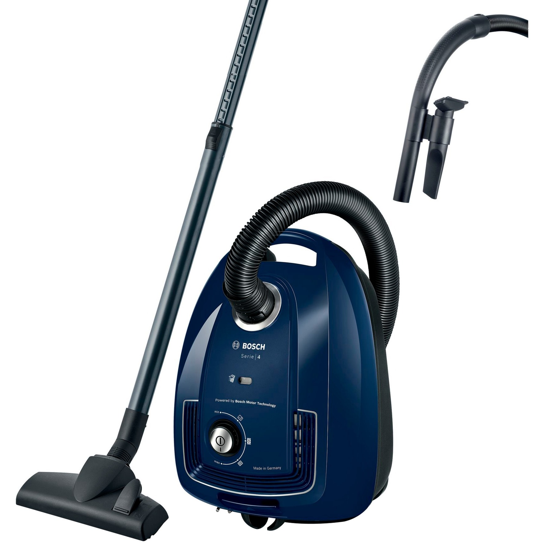 Bosch Serie 4 BGD38BU2, Aspirapolvere con Sacchetto, Blu, keine Parquet Düse-image