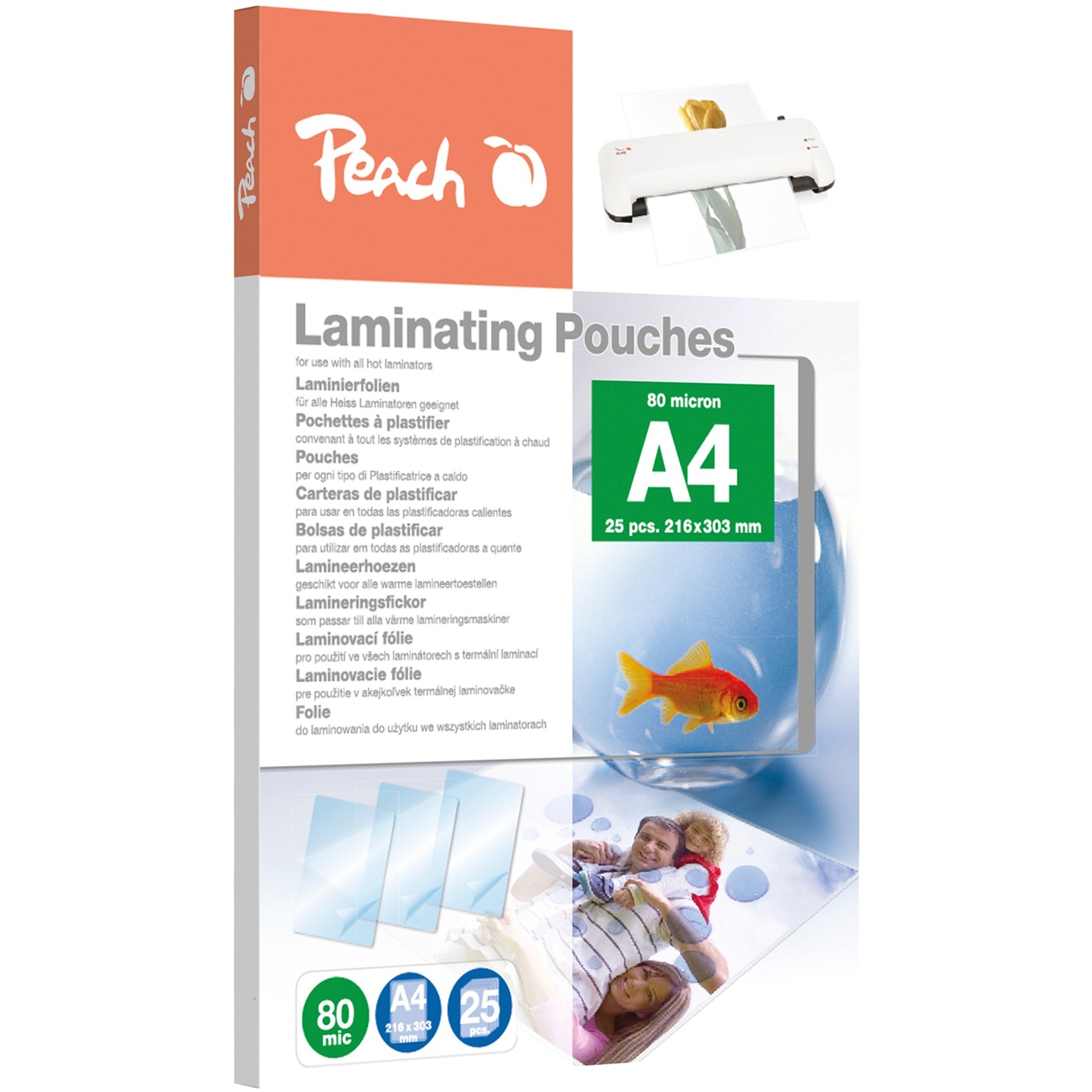 PPR080-02 pellicola per plastificatrice 25 pz