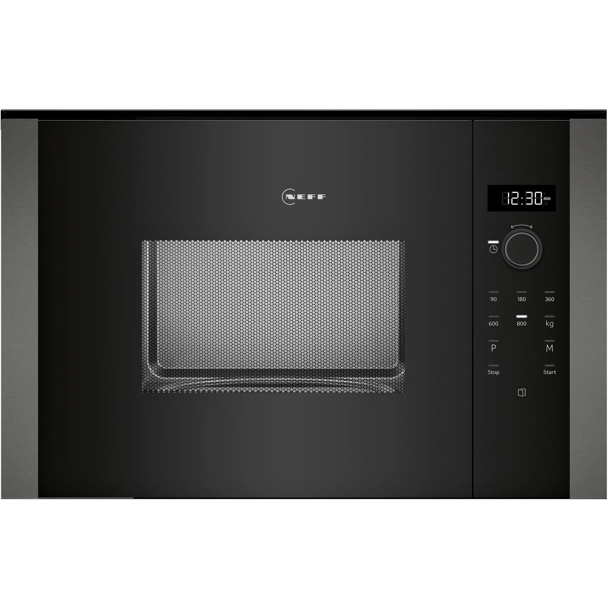 Neff HLAWD23G0, N 50, Microonde Da Incasso Senza Grill, Programmi Automatici, Easy Clean Autopulente, Facile Da Usare Grazie Alla Manopola Girevole E Al Display Led Plus, Ideale Per Montaggio Alto,-image