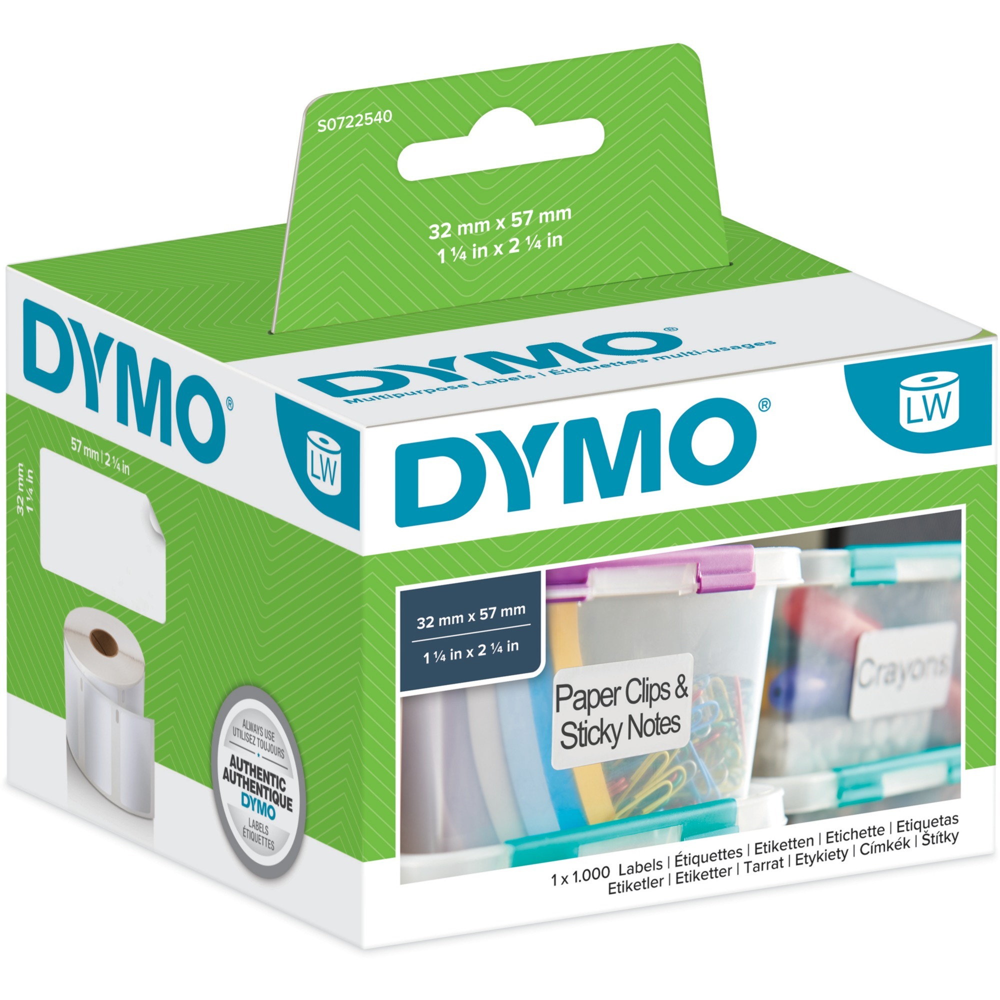 Dymo Cf1000 etichette Labelwriter 57x32mm Bianco-image