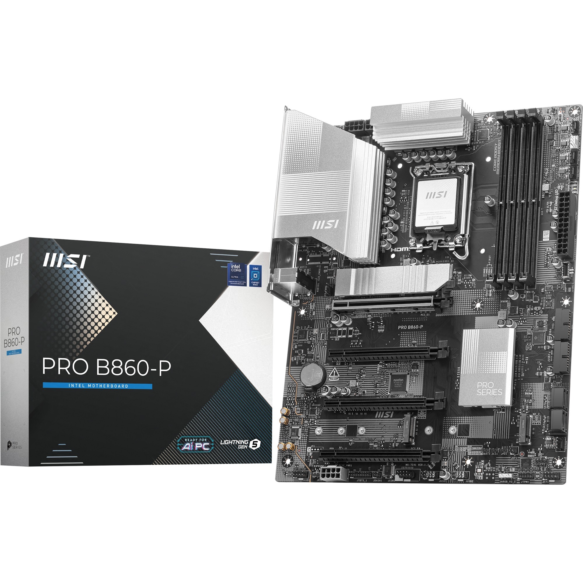 MSI PRO B860-P Scheda Madre ATX LGA 1851 DDR5 per Intel Core Ultra Chipset B860-image