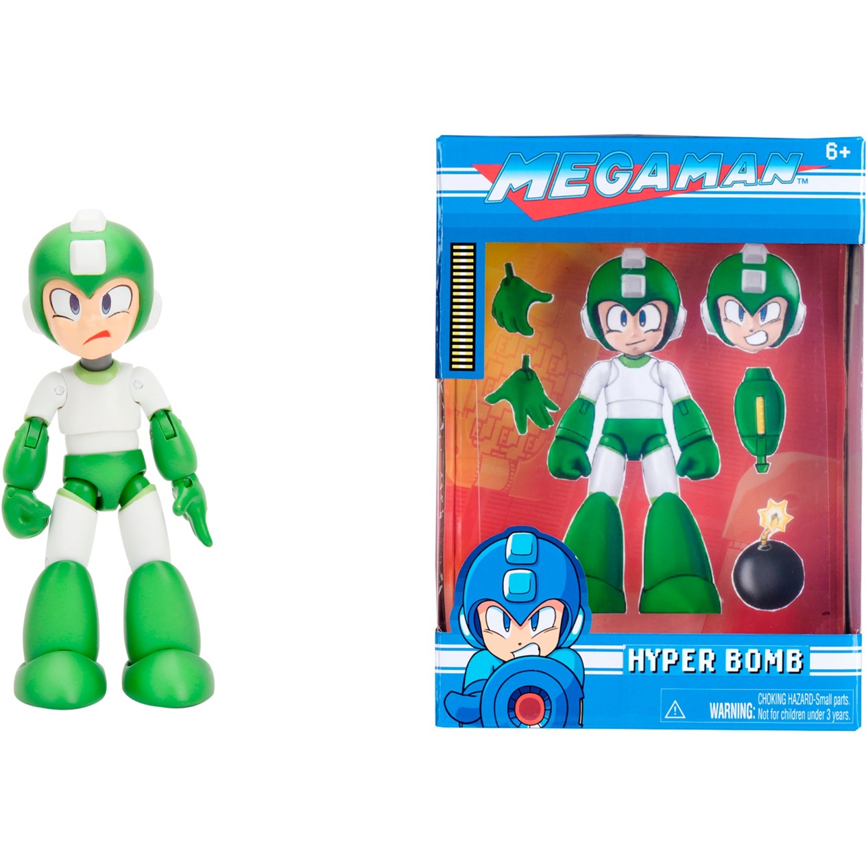 Jada Toys - Figura Mega Man Hyper Bomb 4,5", Verde