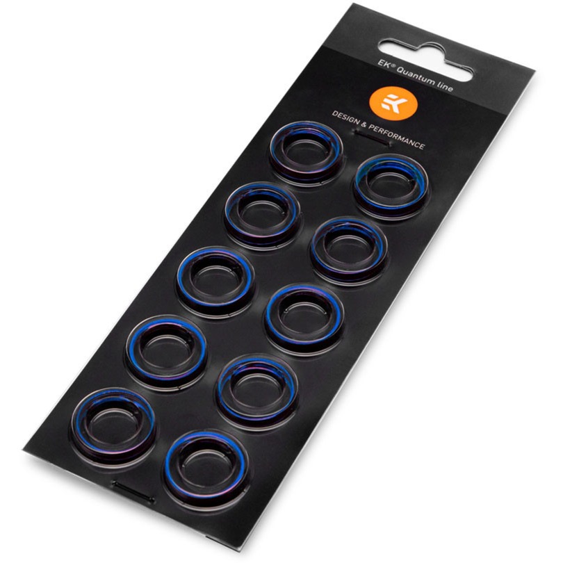 EK-Quantum Torque Color Ring 10-Pack HDC 14 - Blue...