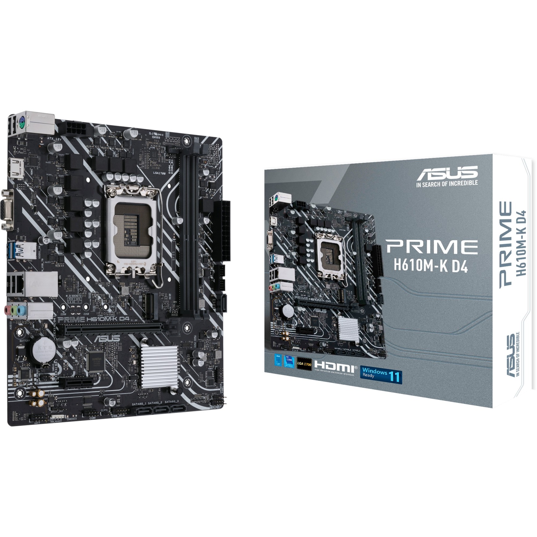 PRIME H610M-K D4 Intel H610 LGA 1700 micro ATX