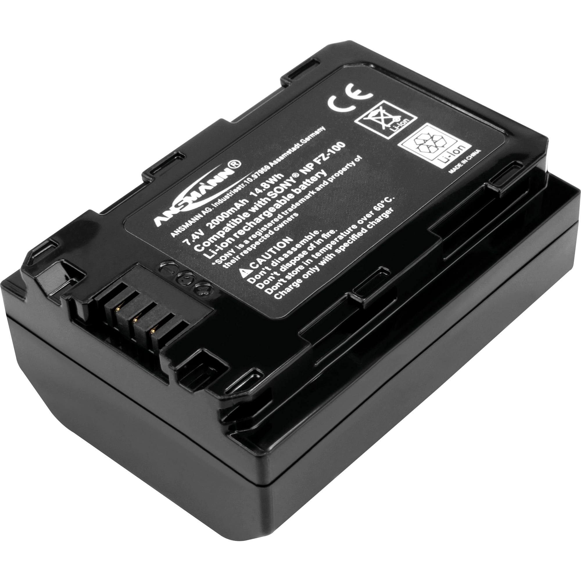 Ansmann A-Son Np FZ-100 Batteria Ricaricabile 7.4V 2000Mah Ansmann A-Son Np FZ-100 Batteria Ricaricabile 7.4V 2000Mah
