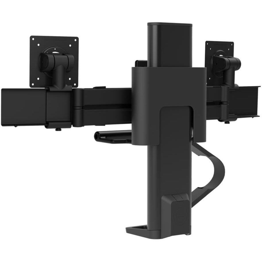 Ergotron - Supporto Vesa Per Doppio Monitor Trace™ - Per Due Monitor Fino A 27 Pollice, 1,8-4,9Kg Ciascuno - Nero Opaco (45-631-224)
