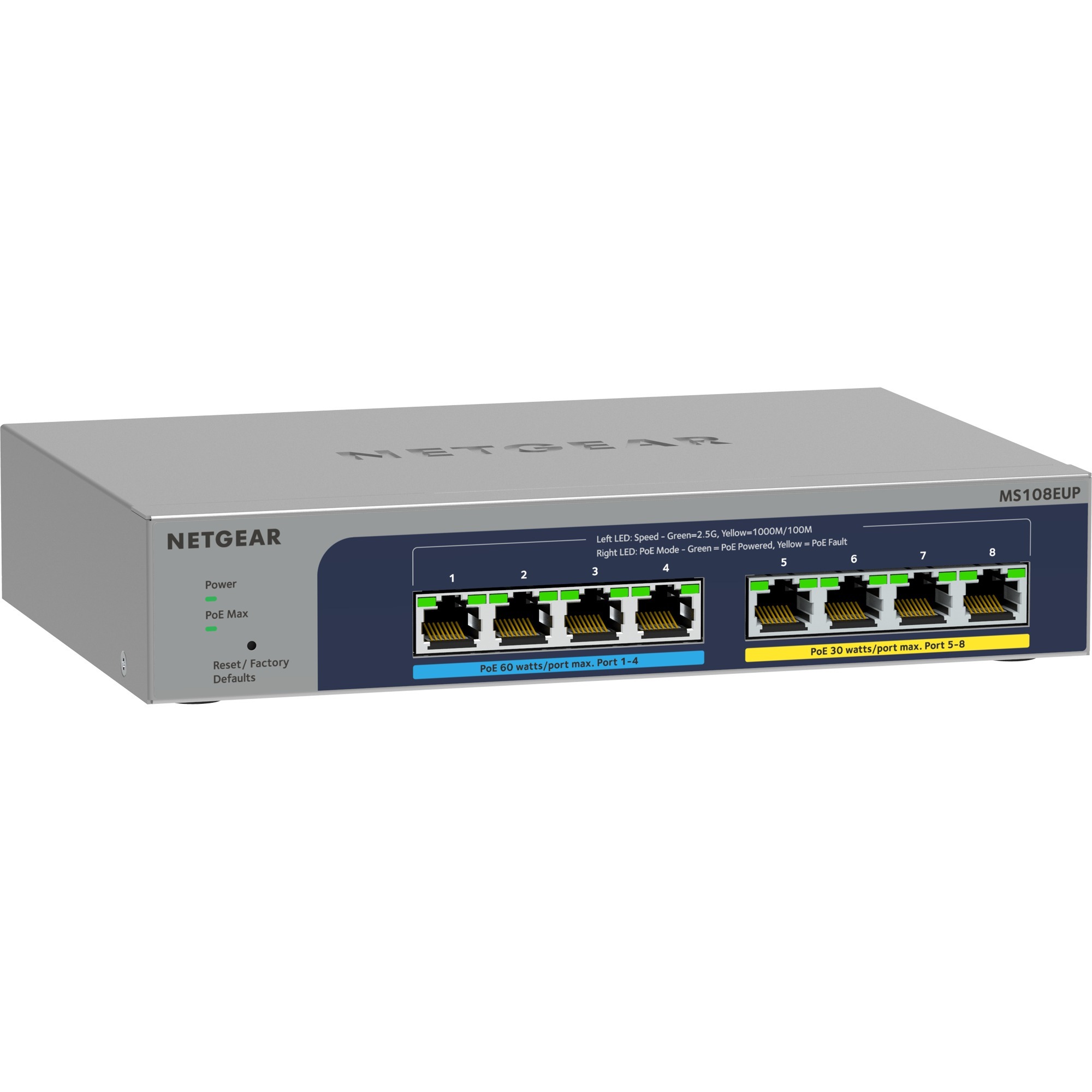 8-port Ultra60 PoE++ Multi-Gigabit (2.5G) Ethernet...