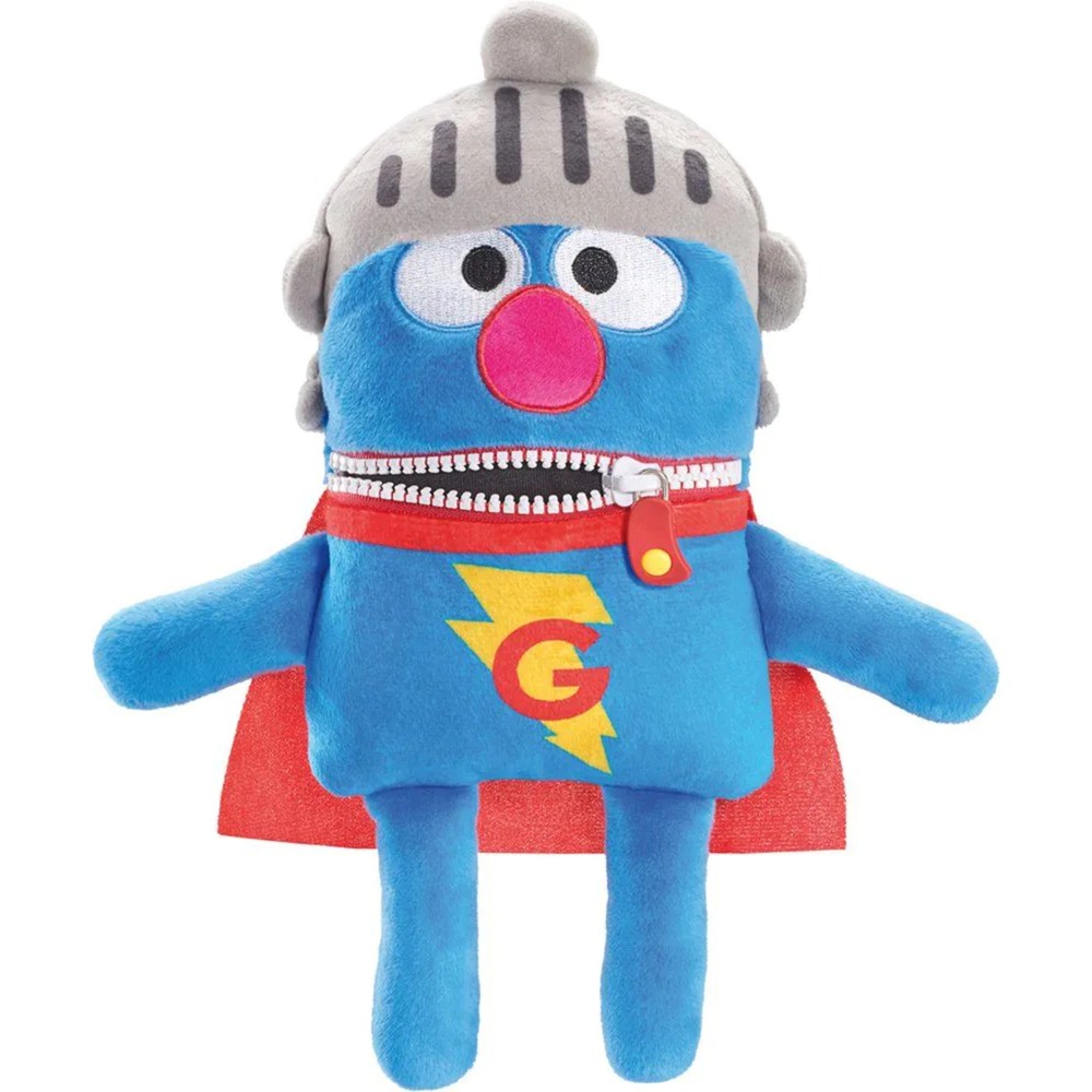 Schmidt Spiele- Elmo 42557 Sorgenfresser Grobi Della Sesame Street Peluche 30 Cm