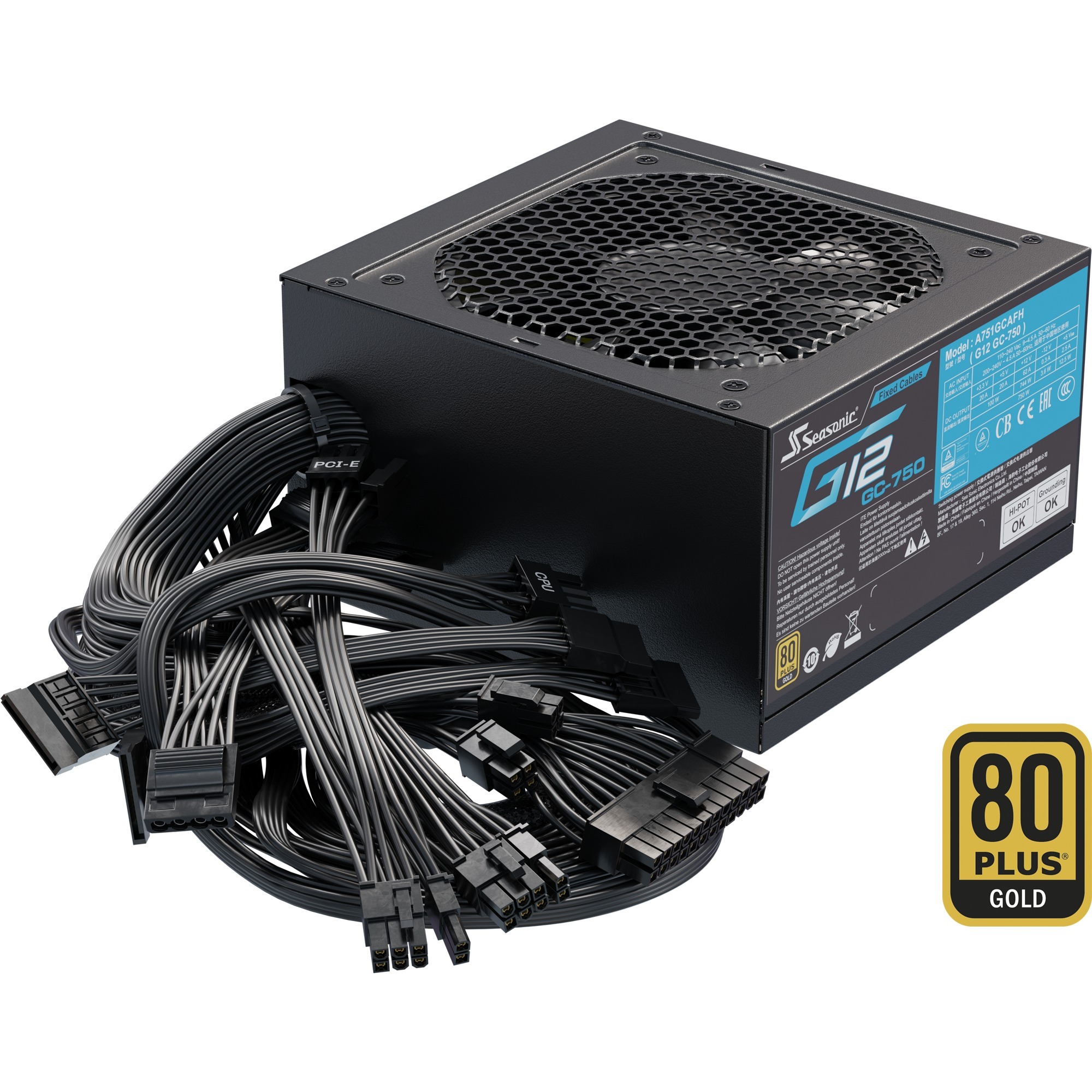 G12-GC alimentatore per computer 750 W 20+4 pin