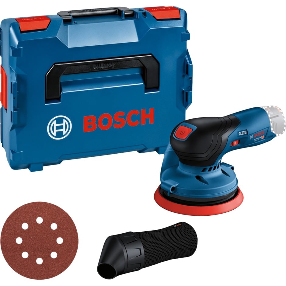 Bosch Professional Levigatrice Rotoorbitale A Batteria Gex 12V-125, 12V System (Incl. Platorello (125 Mm), 1 Carta Abrasiva, Sacchetto Raccoglipolvere, Senza Batterie E Caricabatterie, In L-BOXX 136)