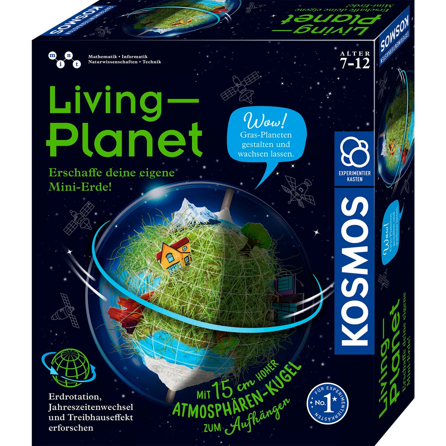 Kosmos 637255 Living Planet, Crea La Tua Mini Terra, Serra, Scatola Per Esperimenti Per Bambini, Biosfera, Botanica E Biologia Per Bambini Dagli 8 Anni In Su