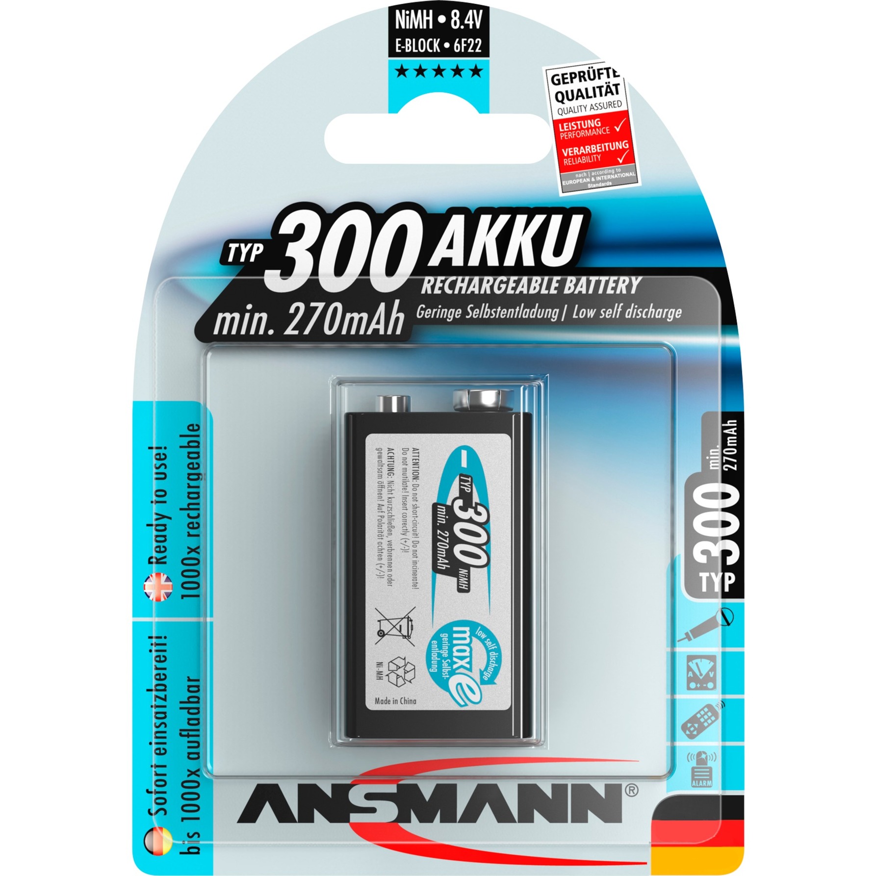 2500mAh AA maxE plus E-Block Nichel-Metallo Idruro...