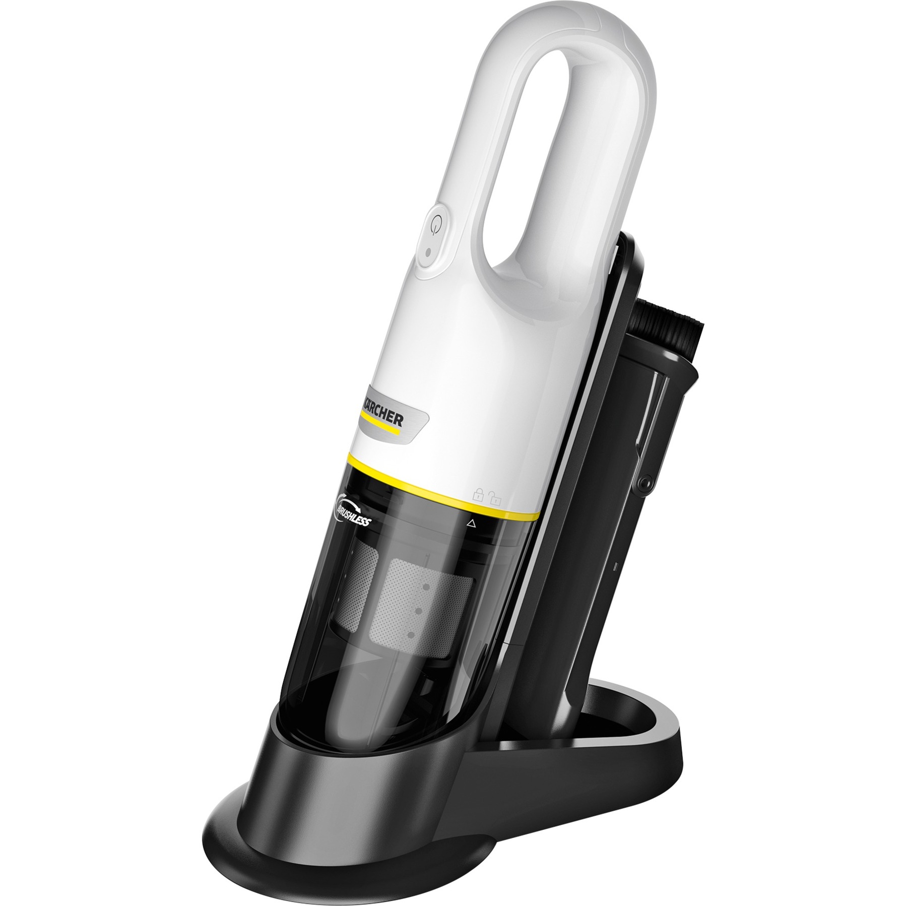 KäRcher Aspirabriciole A Batteria Cvh 3 Plus, Compatto Per Un Uso Rapido In Casa E In Macchina, Capienza: 0,15L, Peso: 0,6Kg, Batteria Da 7,2 V, Con Stazione Di Ricarica Usb E Ugello Per Fessure 2In1