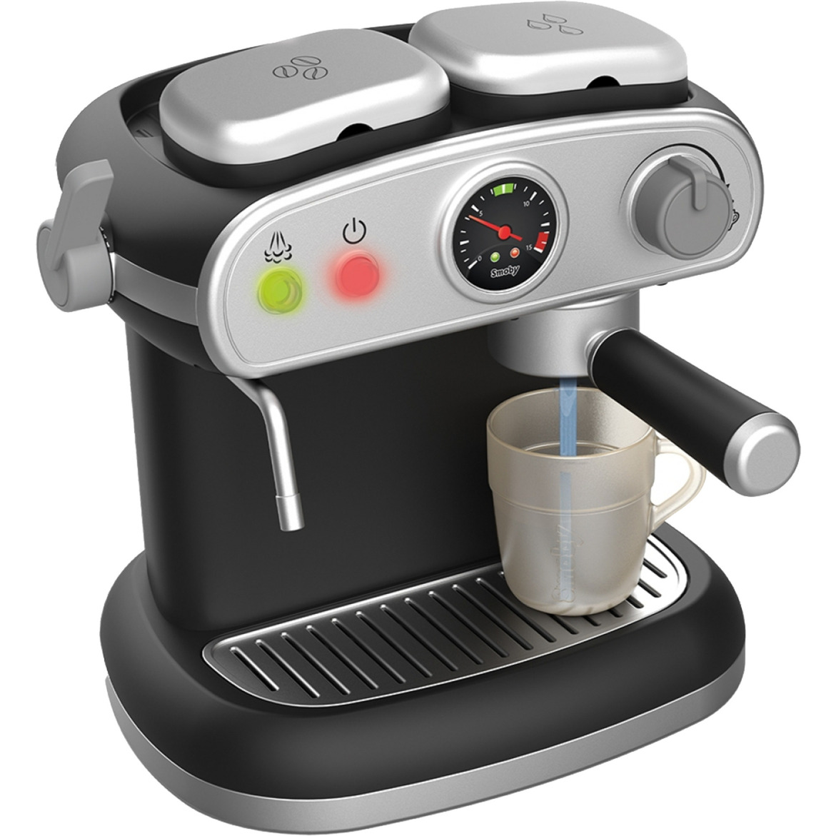 Smoby - Macchina Per Caffè Espresso - Giocattolo Di Imitazione Realistico - Effetti Sonori E Luminosi - 6 Accessori - Sviluppa La Creatività - Ricrea I Gesti Quotidiani