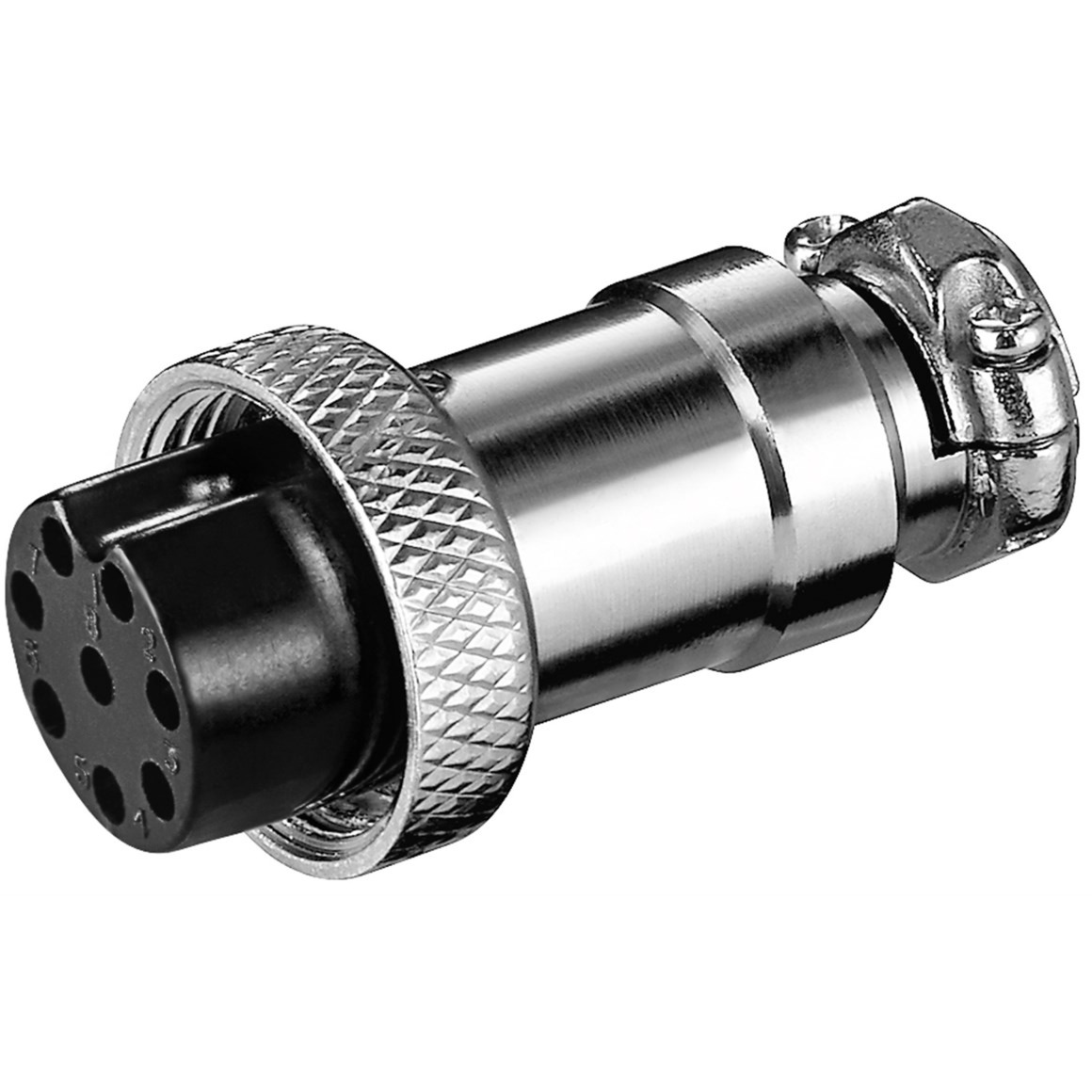 MK 8 cavo di collegamento DIN Nero, Argento