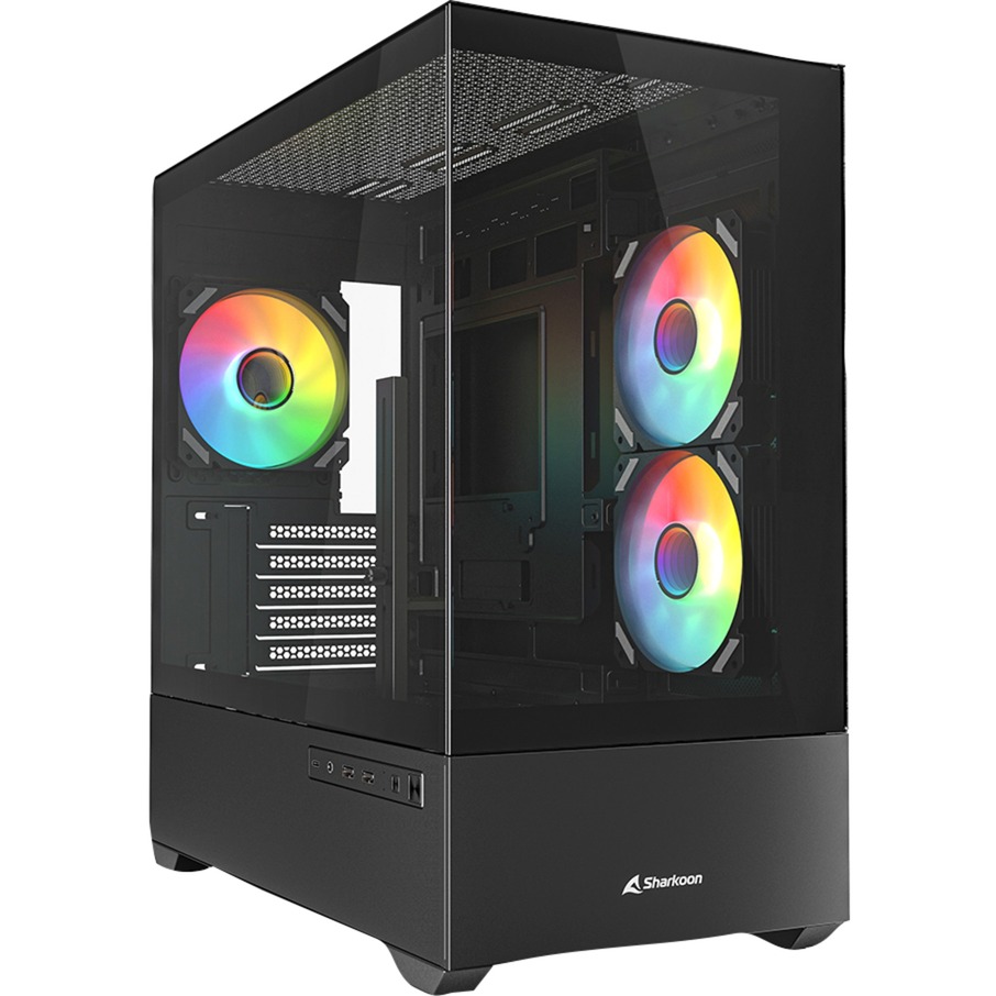 Sharkoon MK6 Rgb Midi Tower Bianco (MK6 Rgb Black Matx [Schwarz])-image