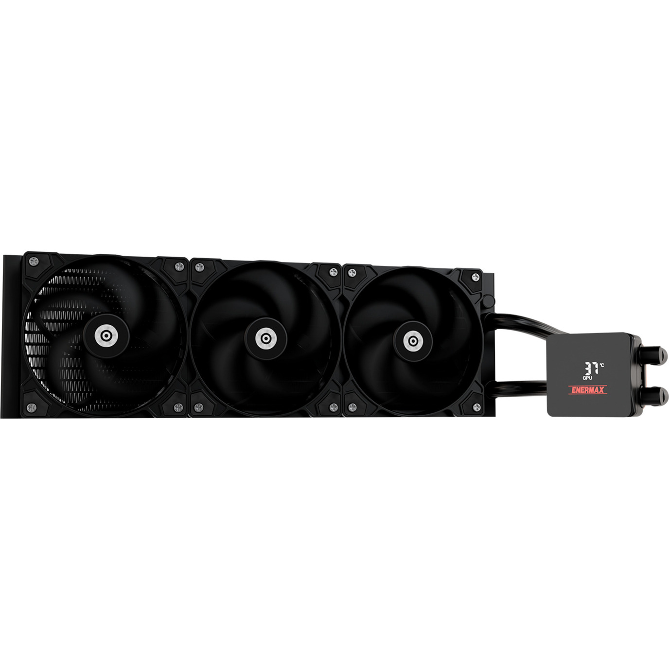 Enermax Liqmax Iv 360 Mm Aio Cpu, Dual Chamber|Tdp 380W+|Intel Lga 1851/1700/115X/2066| Amd AM5/AM4 |Display Digitale |3 X 120 Pwm Performance Flow Fan |ELC-LMIV360-SF