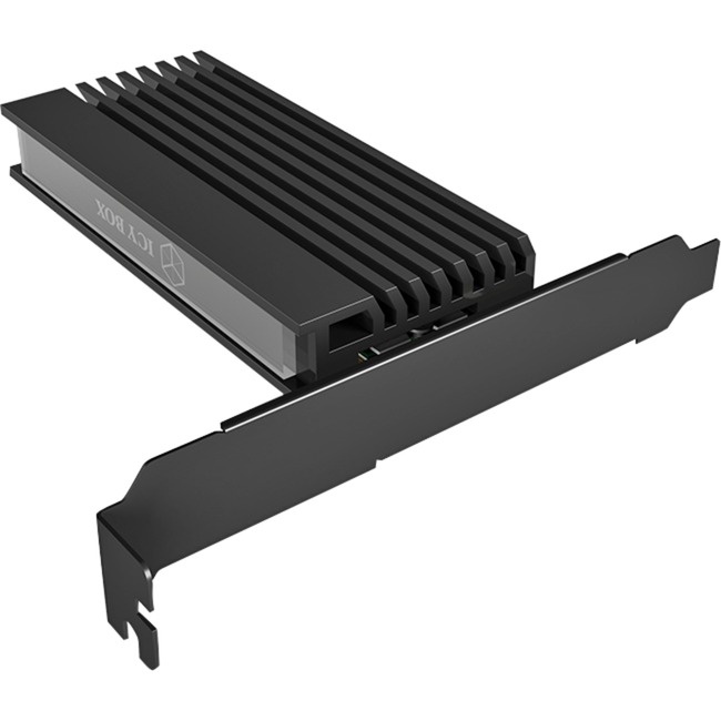 Icy Box Scheda Pci Express, Adattatore M.2 Nvme Ssd A Pcie 4.0, Dissipatore Di Calore, Illuminazione Led, Chiave M, 2230, 2242, 2260, 2280, IB-PCI214M2-HSL