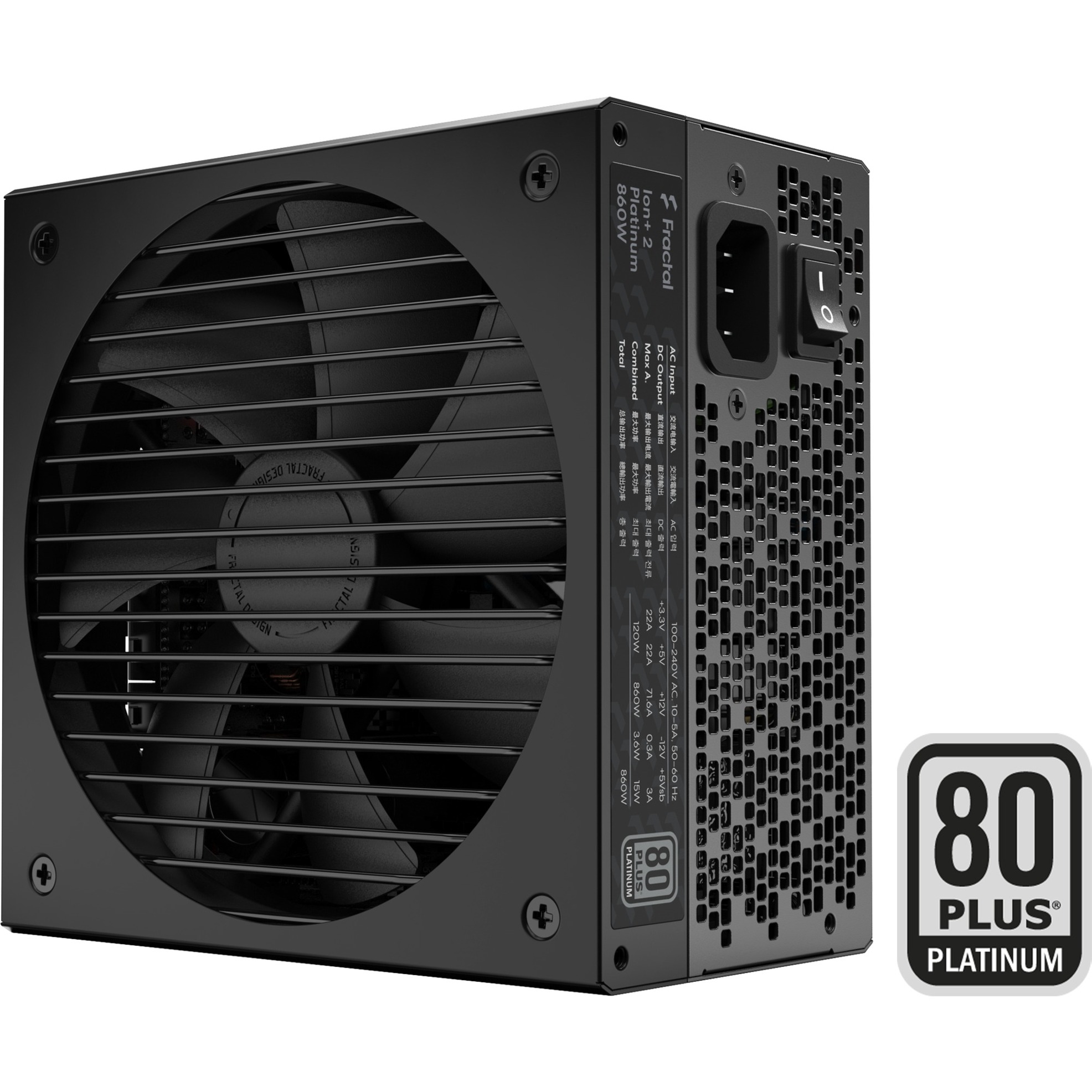 Ion+ 2 Platinum 860W alimentatore per computer