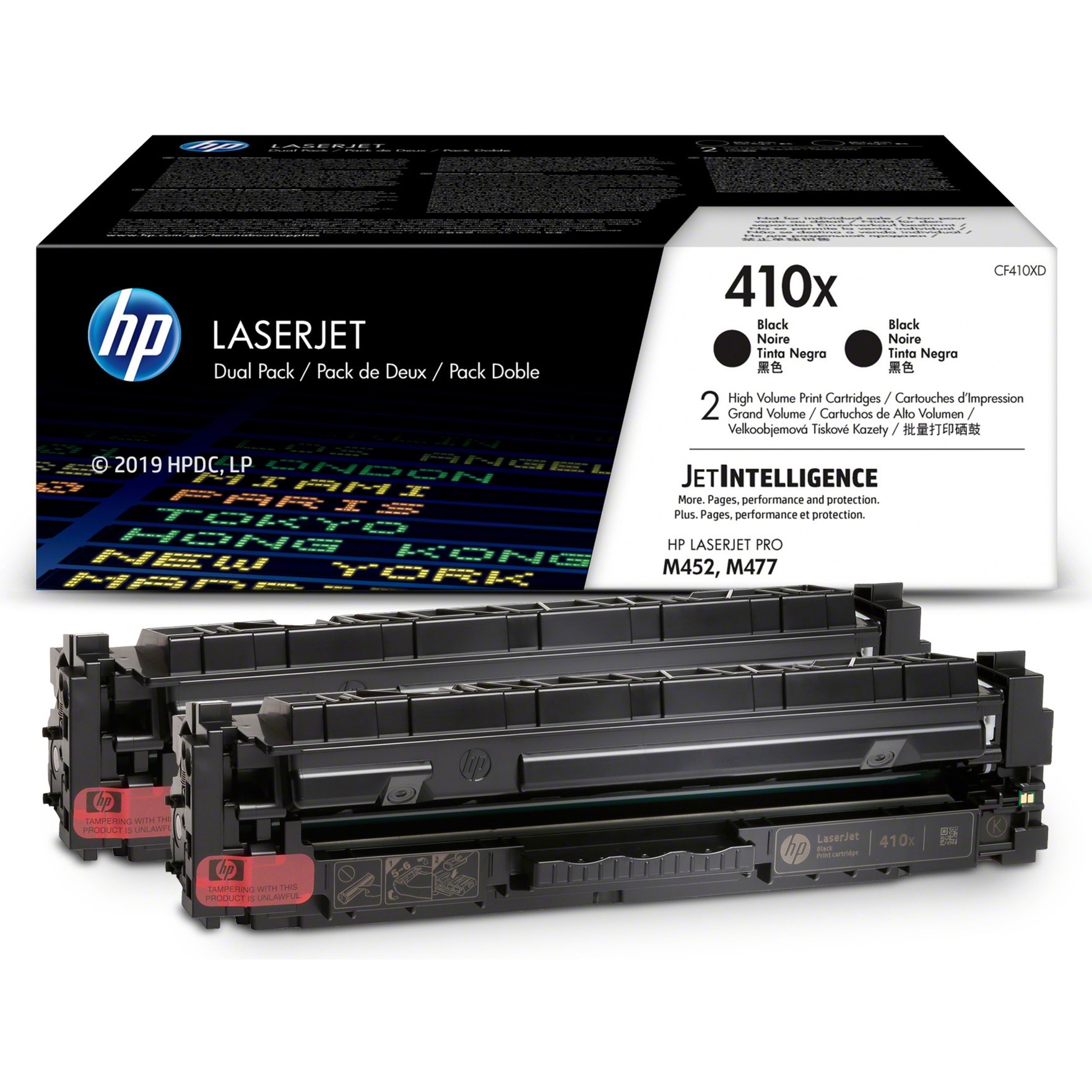 Confezione da 2 cartucce toner nero originale ad
