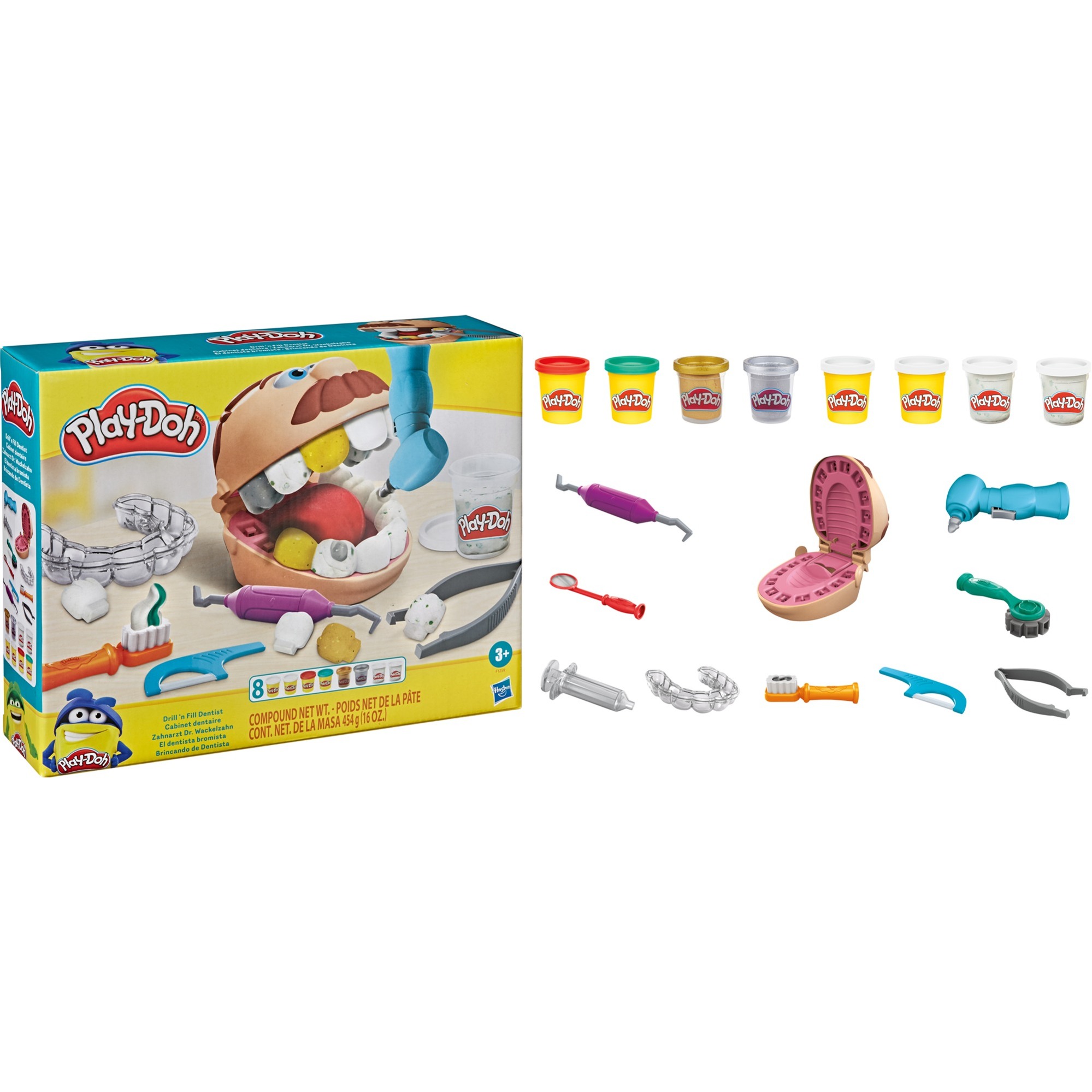 Dottor Trapanino, playset con 8 barattoli di pasta...