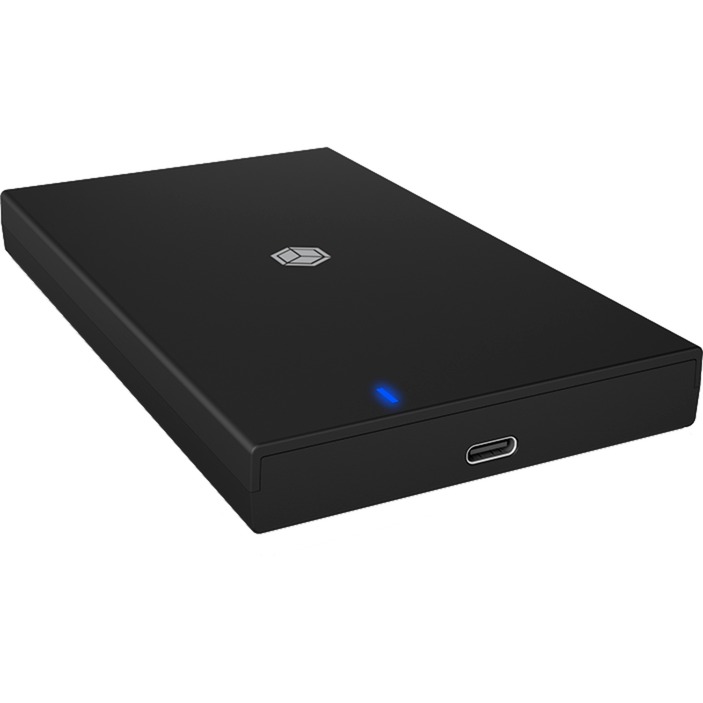 Icy Box Alloggiamento Usb 3.0 (5 Gbps), Alloggiamento Esterno Sata Senza Attrezzi, Ssd Fino A 9 Mm Di Altezza, Adattatore USB-A, IB-200T-C3, Nero