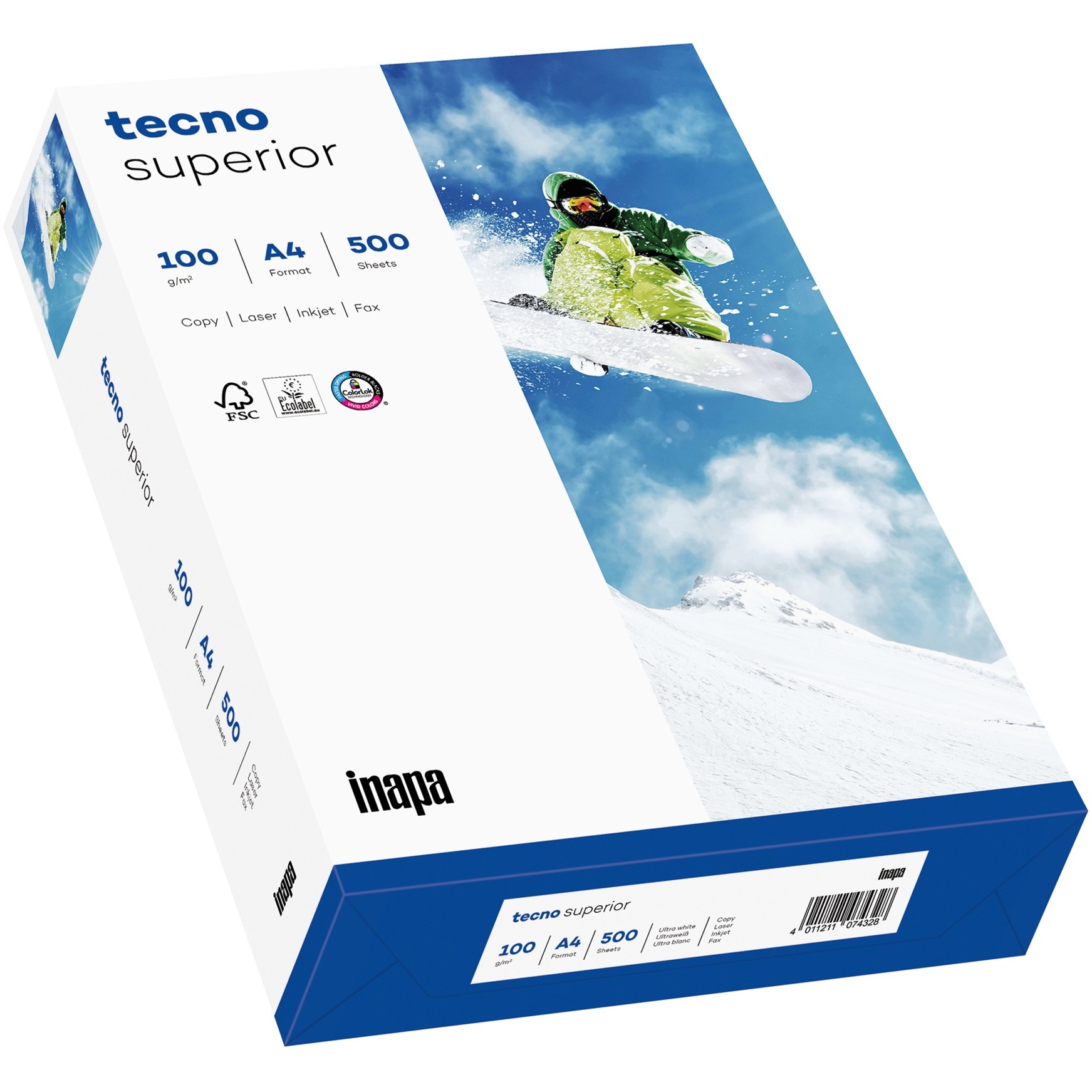 Tecno Superior 100g 210x297 R carta inkjet A4