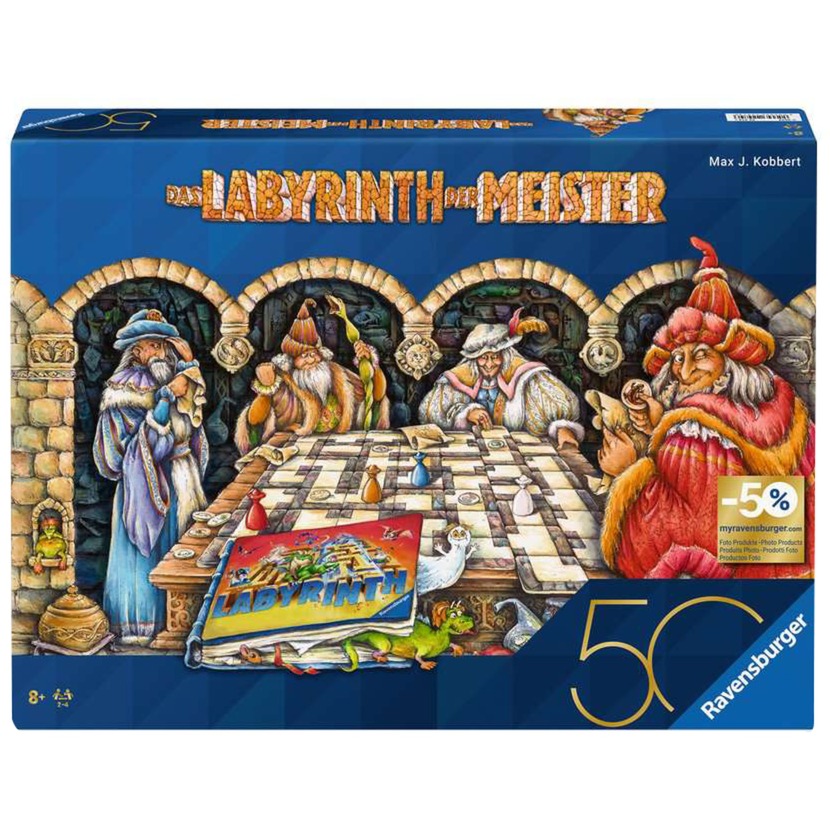 Ravensburger 22474 Labirinto Dei Maestri - La Versione Master Del Labirinto Pazzo Per 2-4 Persone Dai 9 Anni