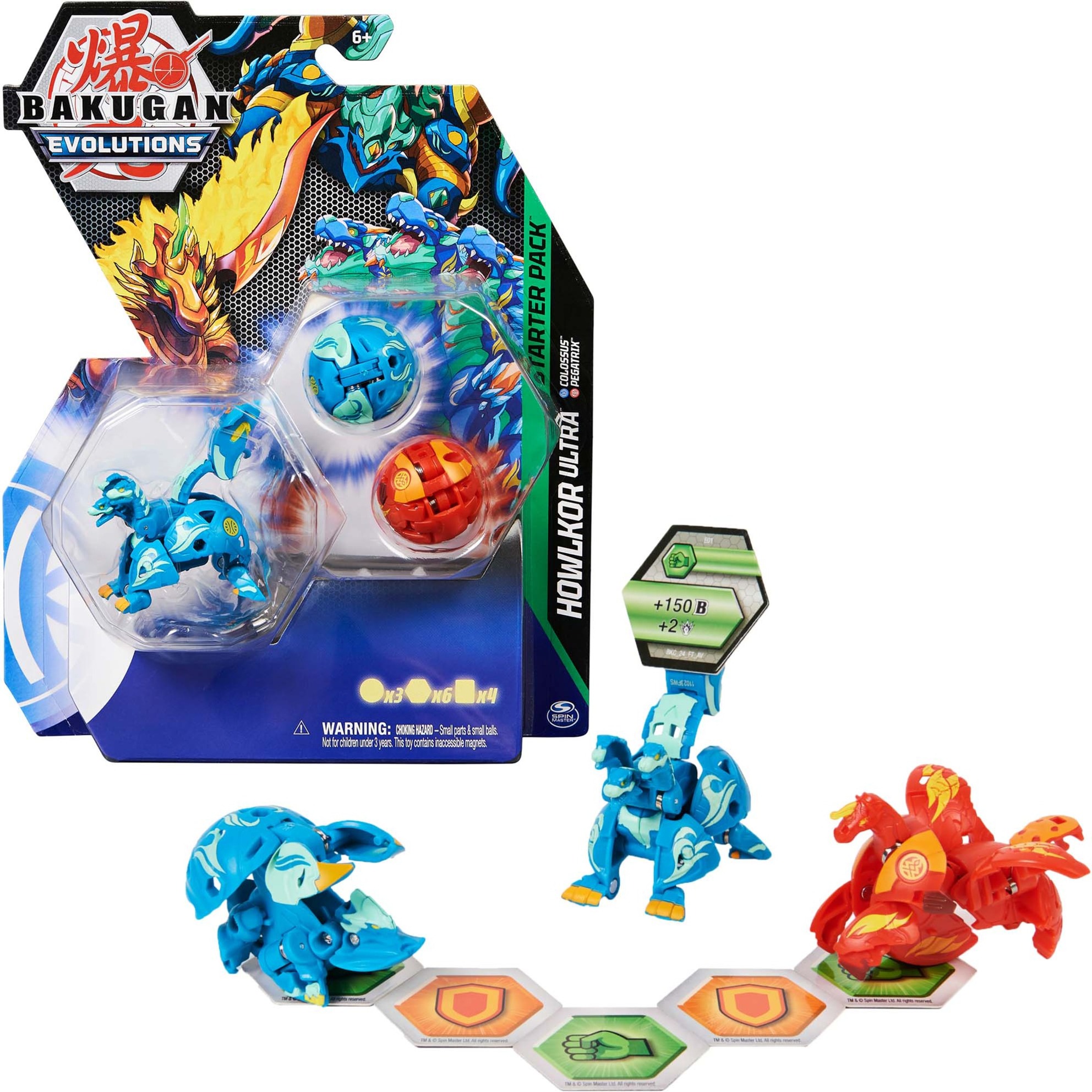 Bakugan Evolutions Starter Pack, confezione da 3
